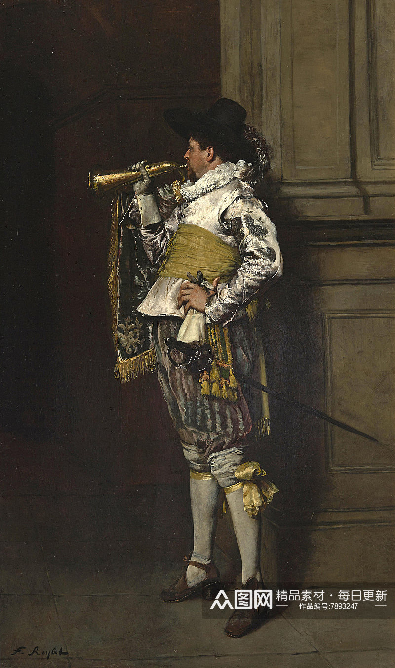 17至19世纪欧洲宫廷人物油画装饰画素材