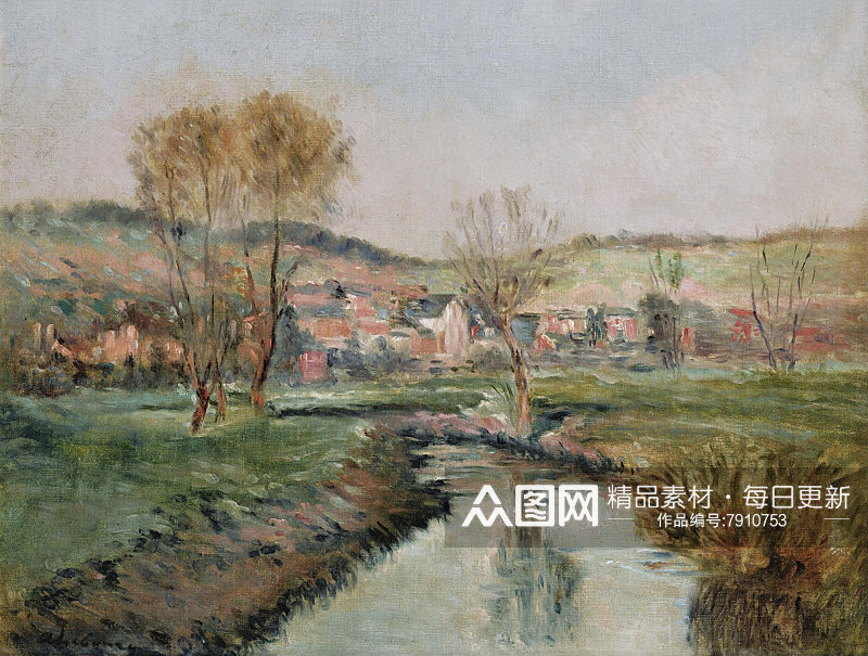 印象画风景画油画素材