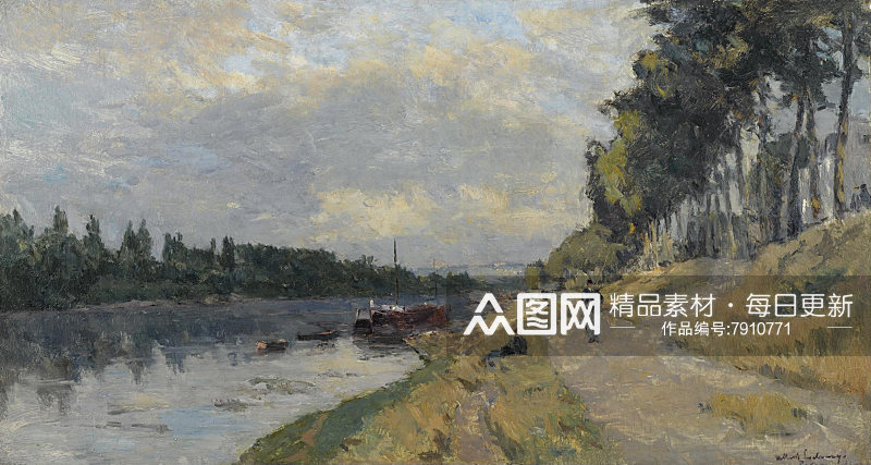 印象画风景画油画素材