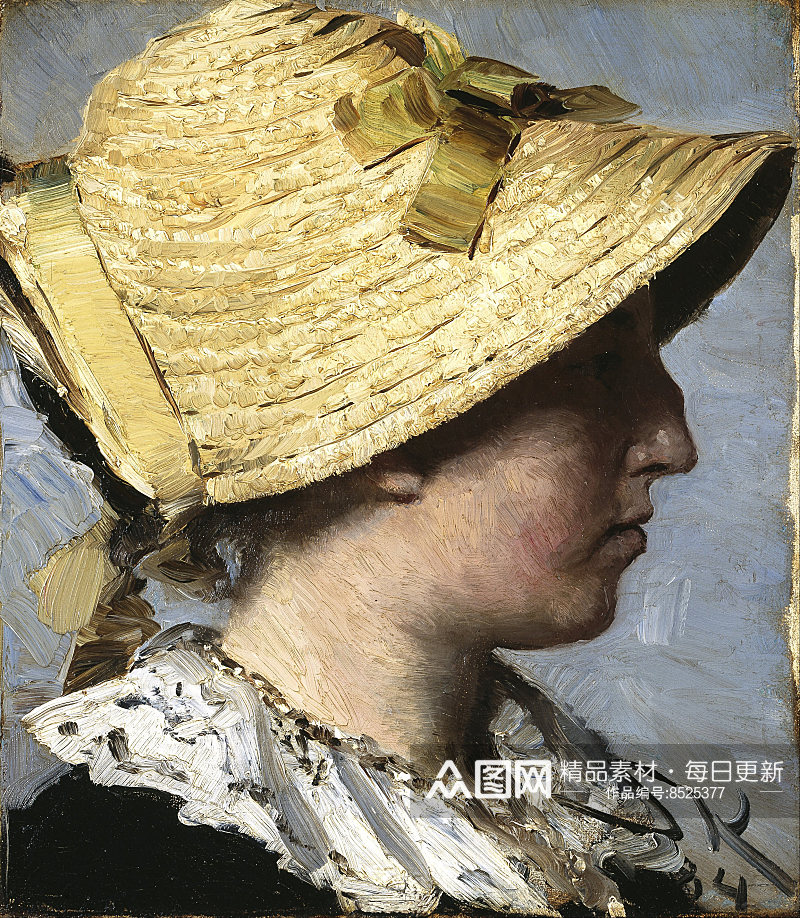 丹麦斯卡恩美术馆水彩人物肖像油画素材