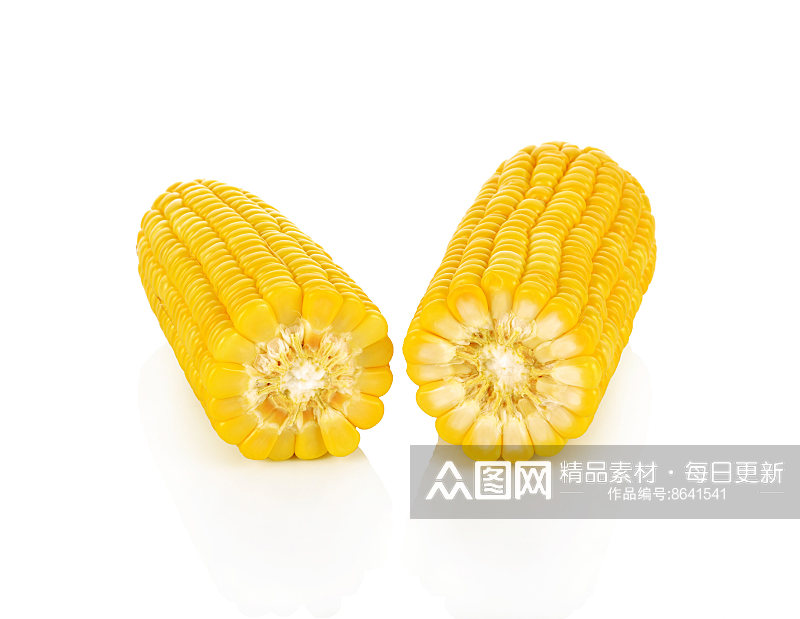 玉米摄影白底图素材素材
