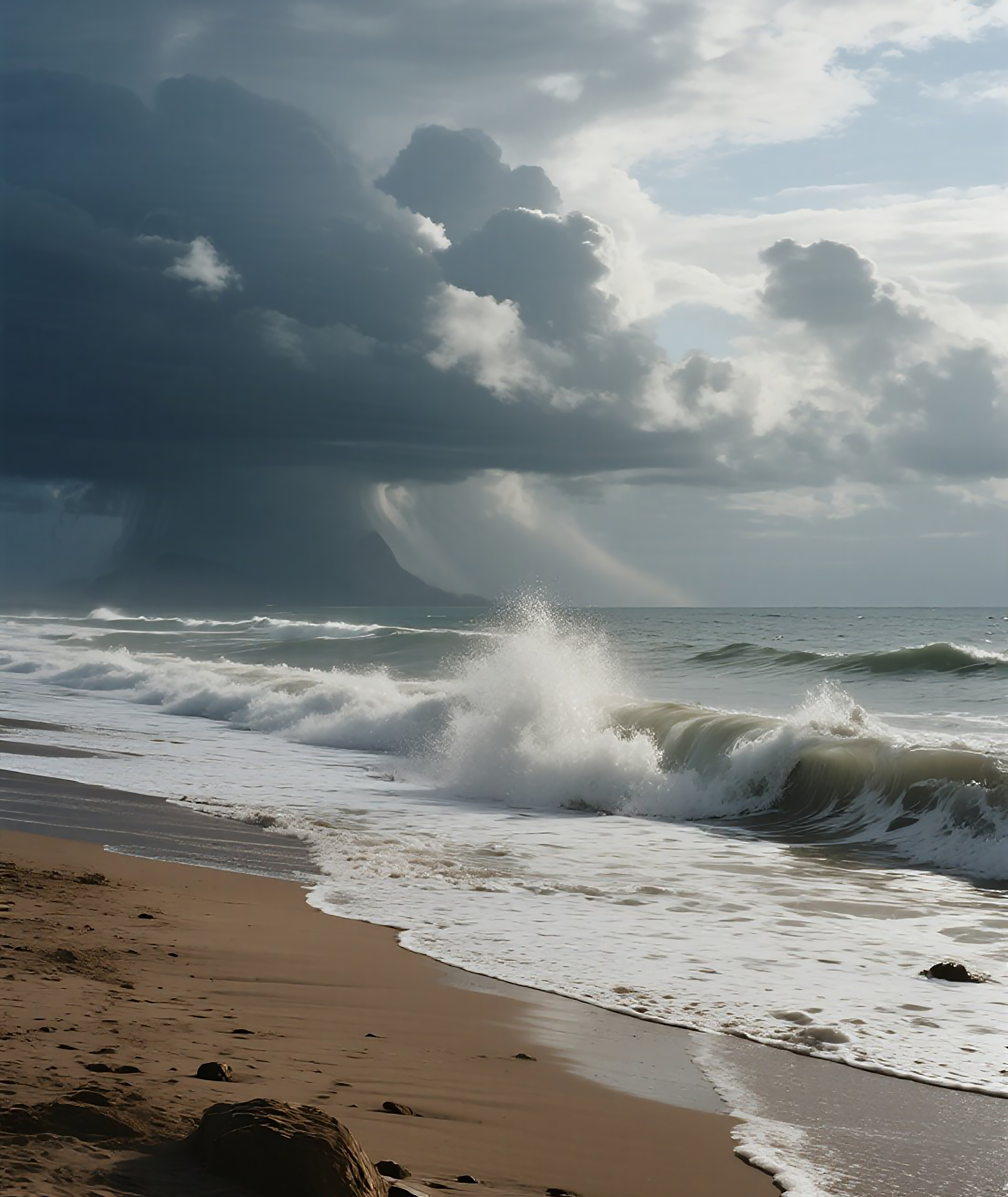 海滩海浪沙滩海景图片素材素材