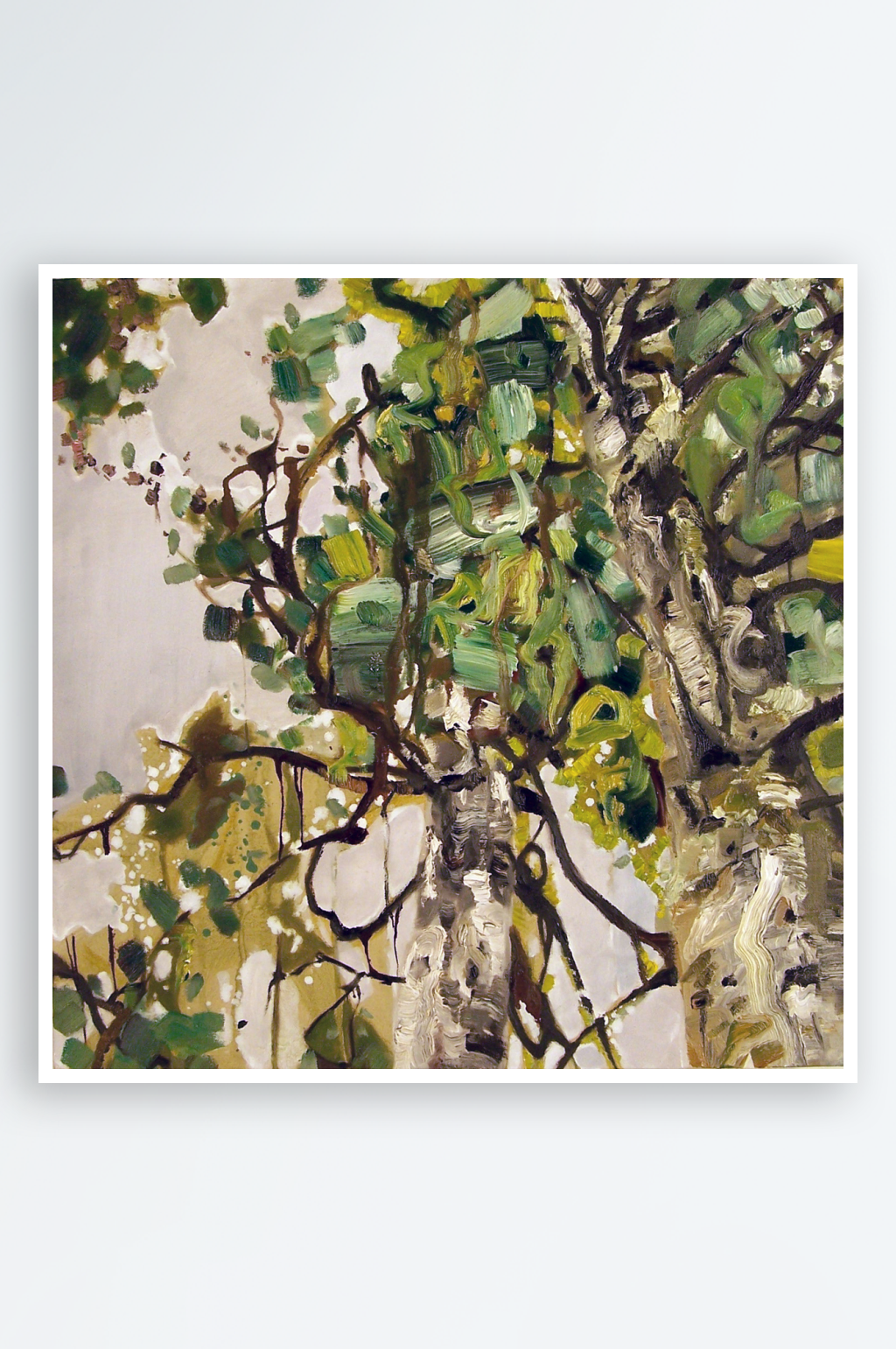 抽象艺术画花瓶无框画装饰画素材