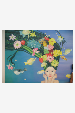 花瓶花卉植物艺术无框画装饰画