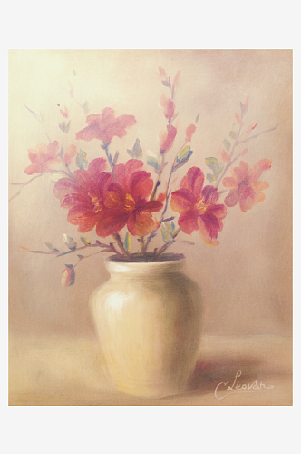 静物花卉花瓶艺术装饰画无框画