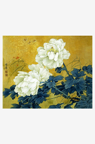 邹传安工笔画花卉花鸟风景画挂画