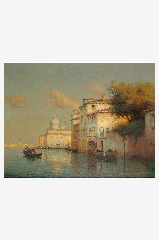 威尼斯油画风景画装饰画