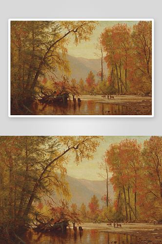 阿尔贝特比尔史伯特山水风景画油画