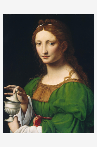 达芬奇油画人物肖像油画母子油画