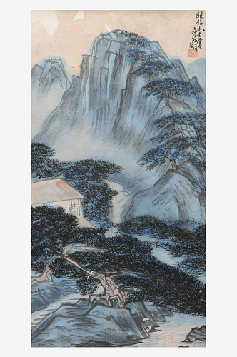 林风眠国画作品水彩水墨风景画