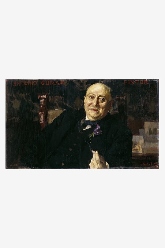 索罗拉油画海边人物风景画