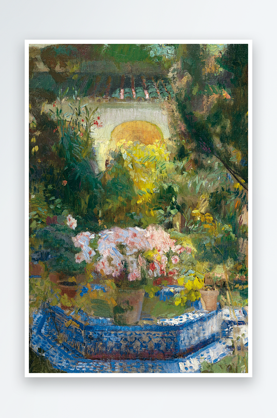 索罗拉油画帆风景画