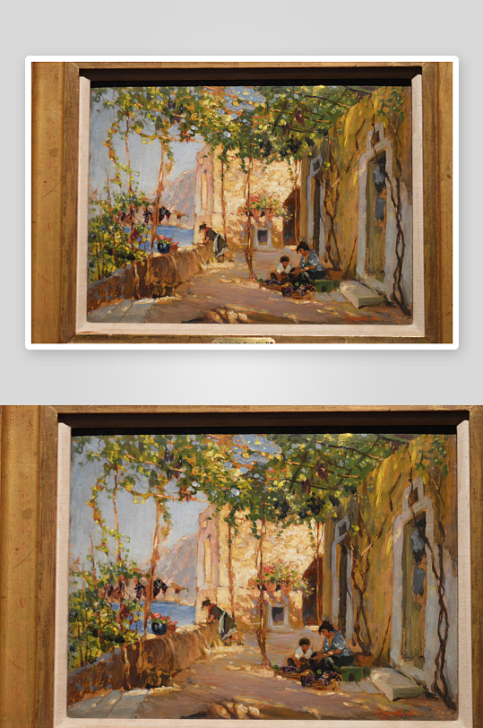 索罗拉油画帆风景画