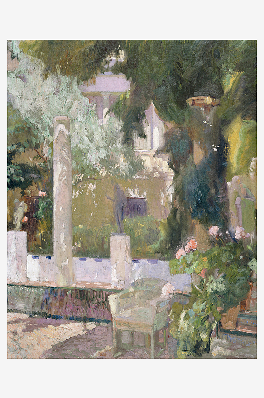 索罗拉油画风景画装饰画