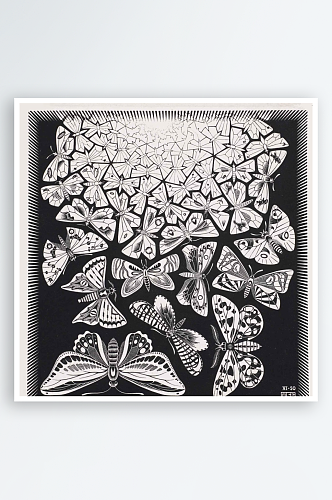 莫里茨科内利斯埃舍尔抽象几何立体艺术画