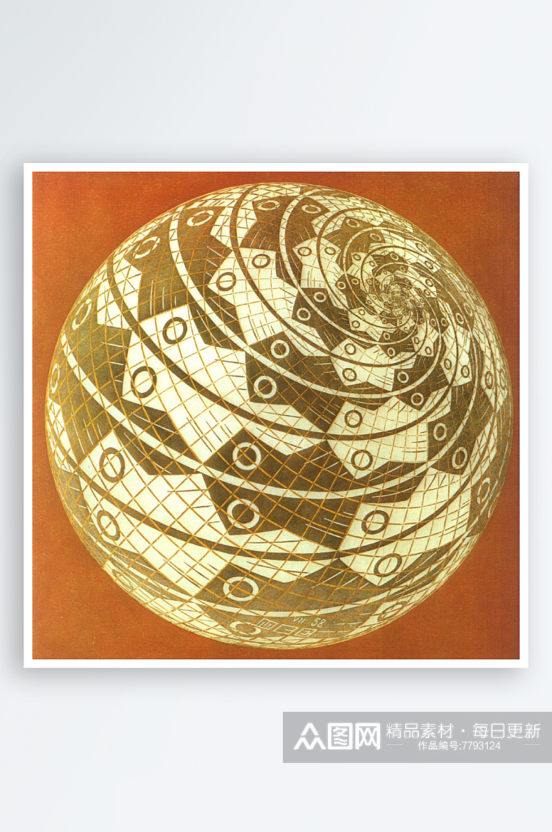 莫里茨科内利斯埃舍尔抽象立体水彩画素材