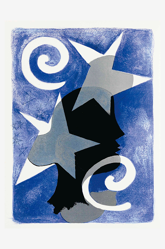乔治布拉克抽象飞鸟艺术装饰画