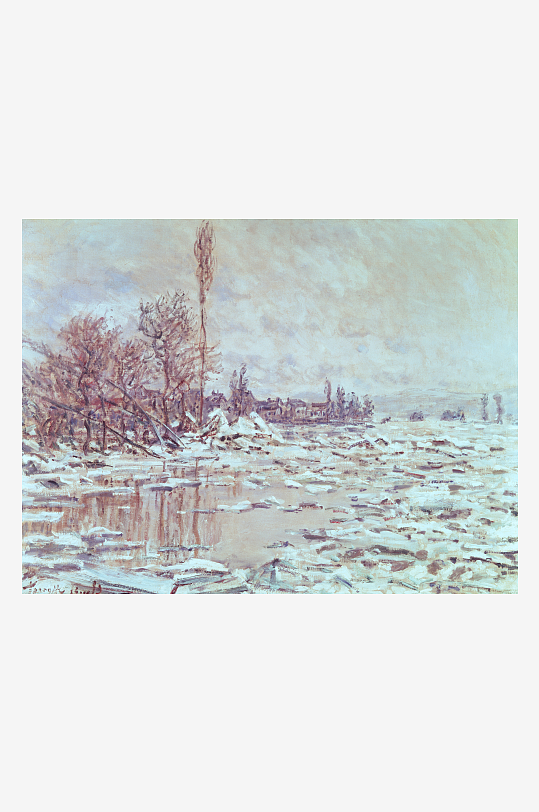 莫奈水彩油画高清风景画