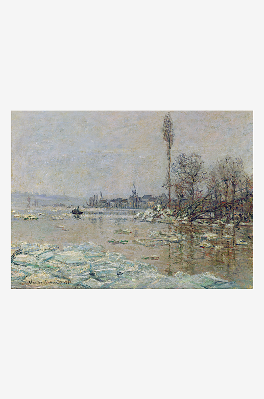 莫奈水彩油画高清风景画
