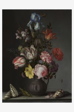 古典花卉花瓶油画装饰画