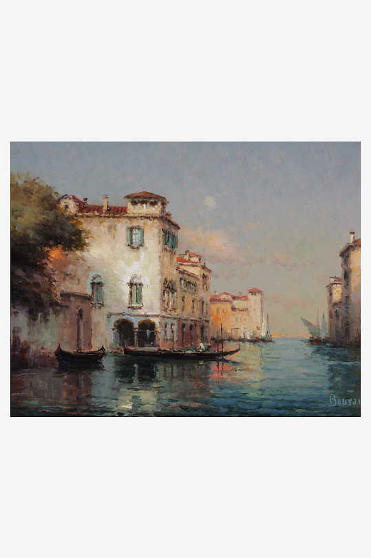 威尼斯印象油画风景画