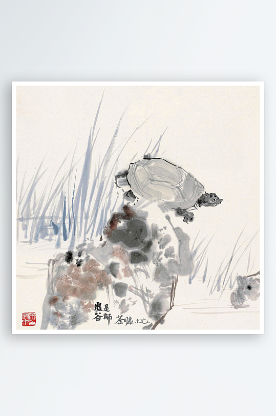 吴冠中山脉水墨风景画装饰画