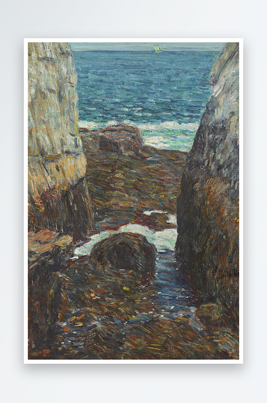 柴尔德哈桑姆水彩画风景画