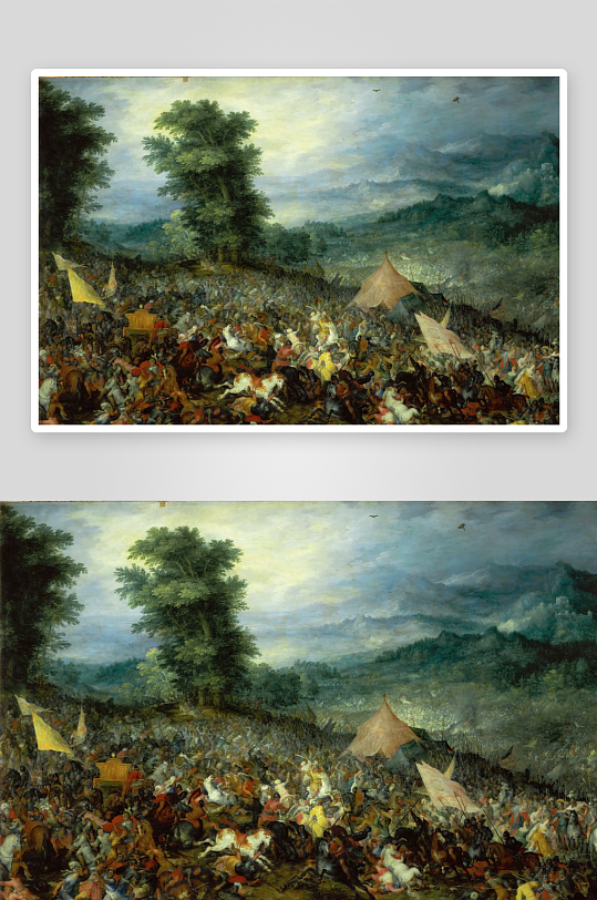 卢浮宫油画水彩人物风景画
