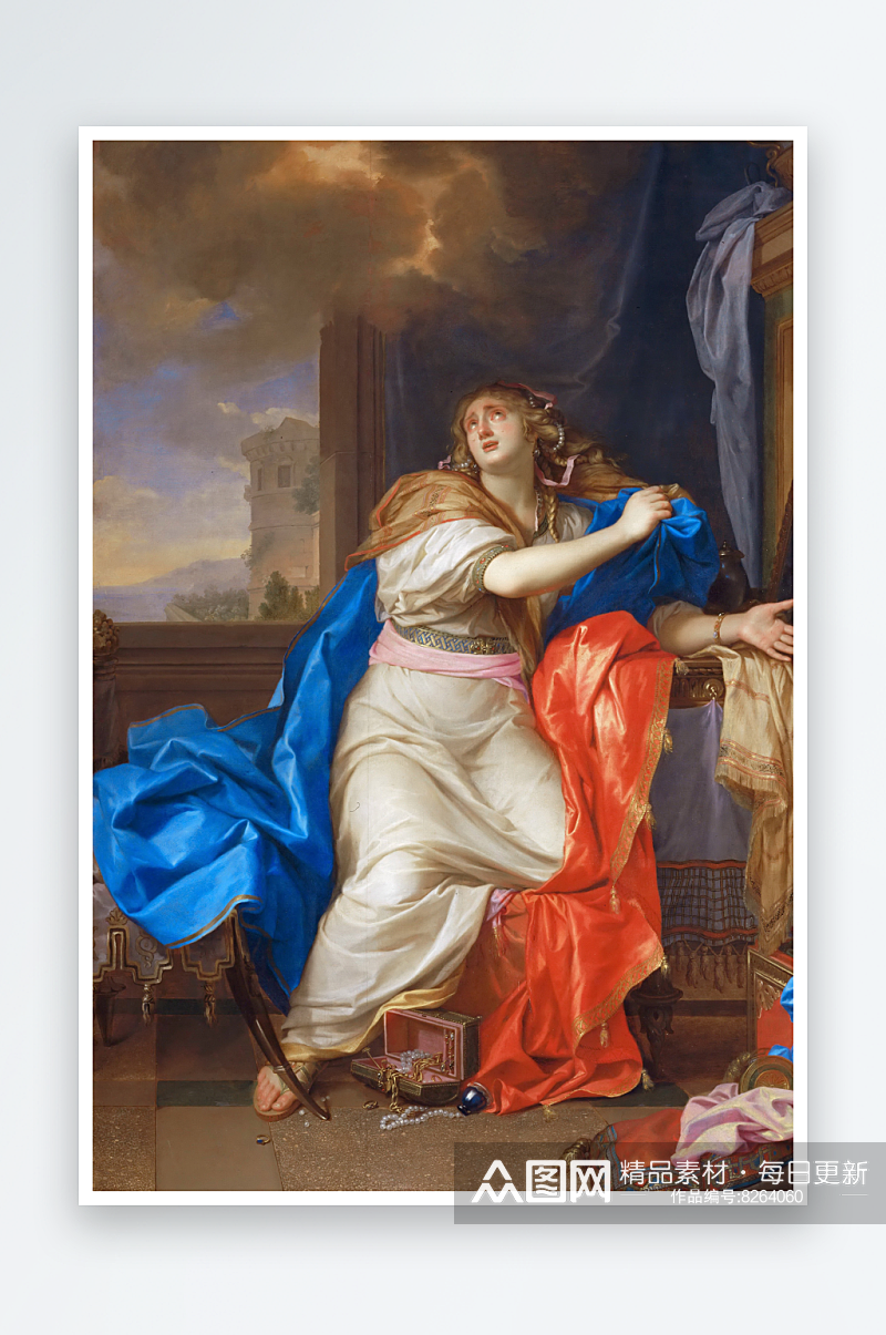 卢浮宫高清人物风景画油画素材