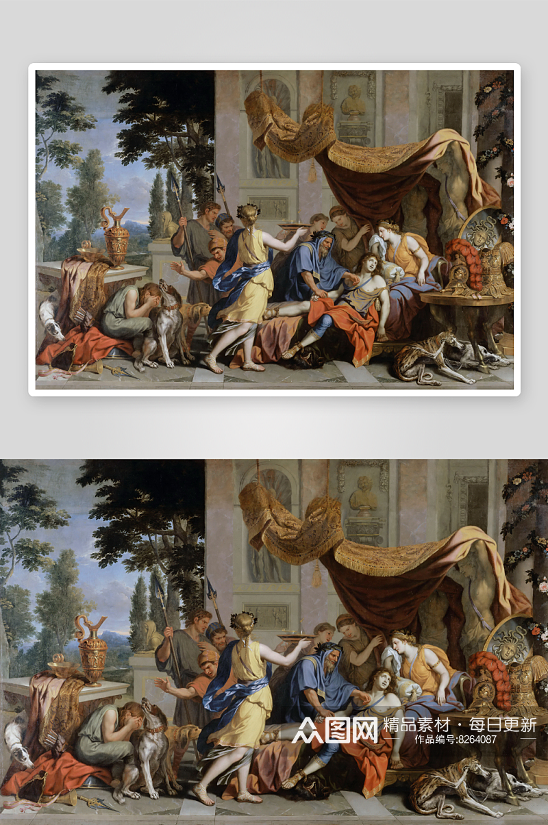 卢浮宫高清人物风景画油画素材