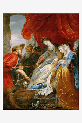 卢浮宫油画人物水彩风景画