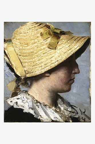 丹麦斯卡恩美术馆水彩人物肖像油画