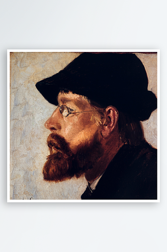 丹麦斯卡恩美术馆水彩人物肖像油画