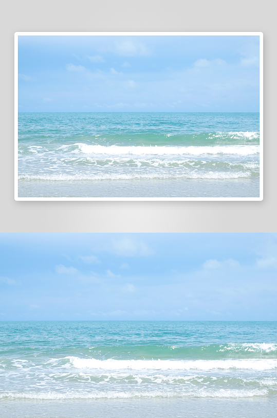 海景沙滩风景画摄影图