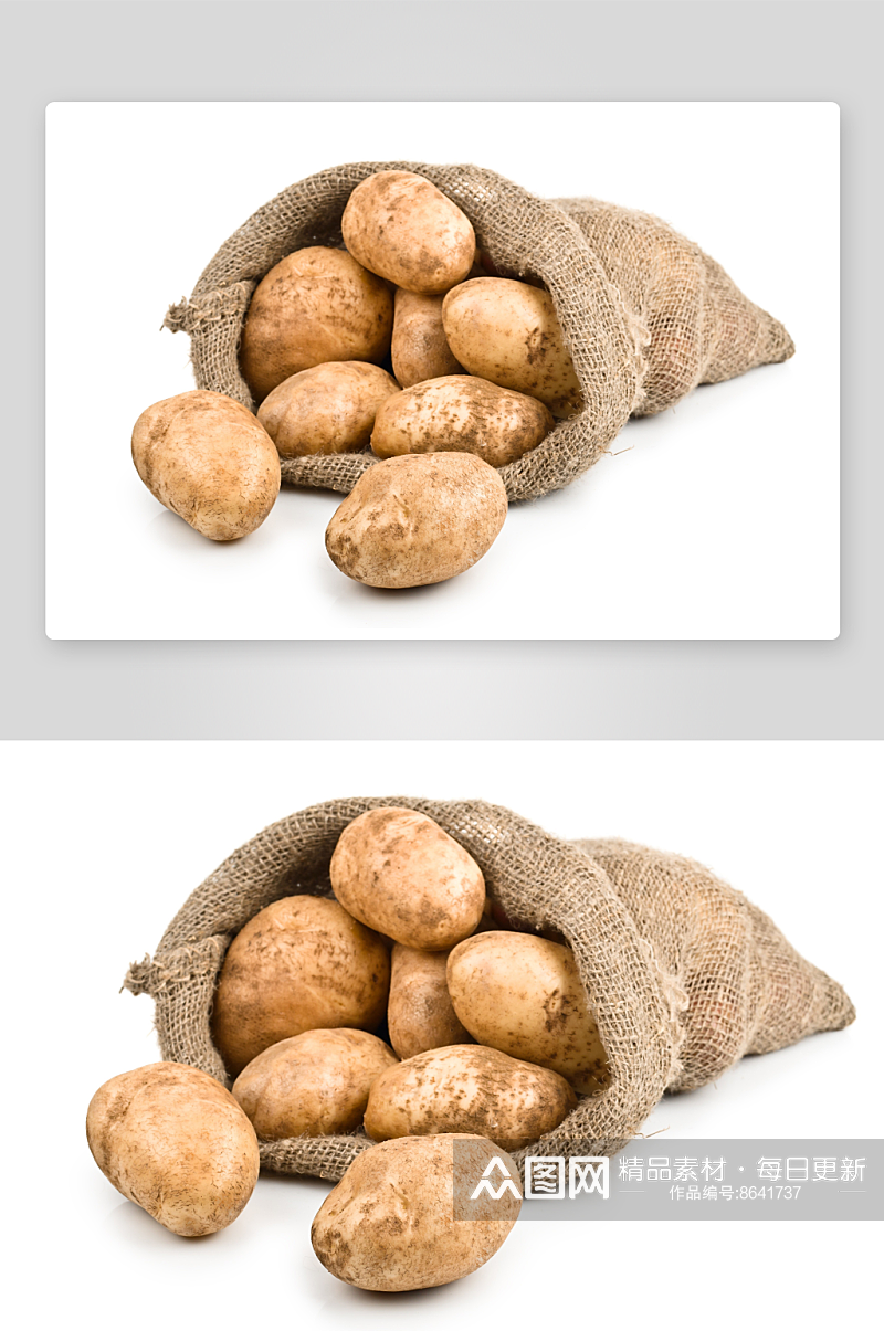 土豆摄影白底图素材素材