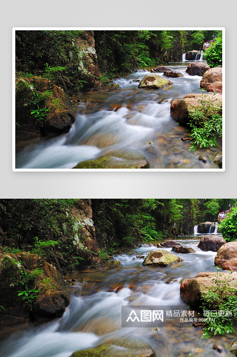 高清山水树木风景画摄影图片素材