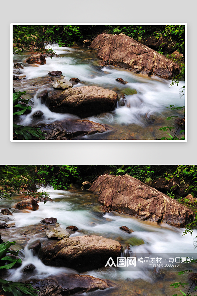高清山水树木风景画摄影图片素材