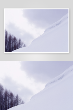 雪景风景画摄影图片