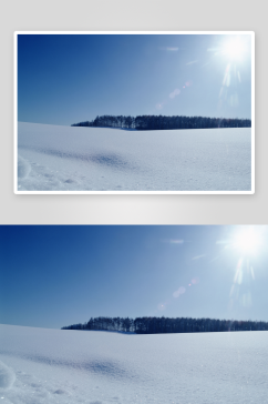 雪景风景画摄影图片