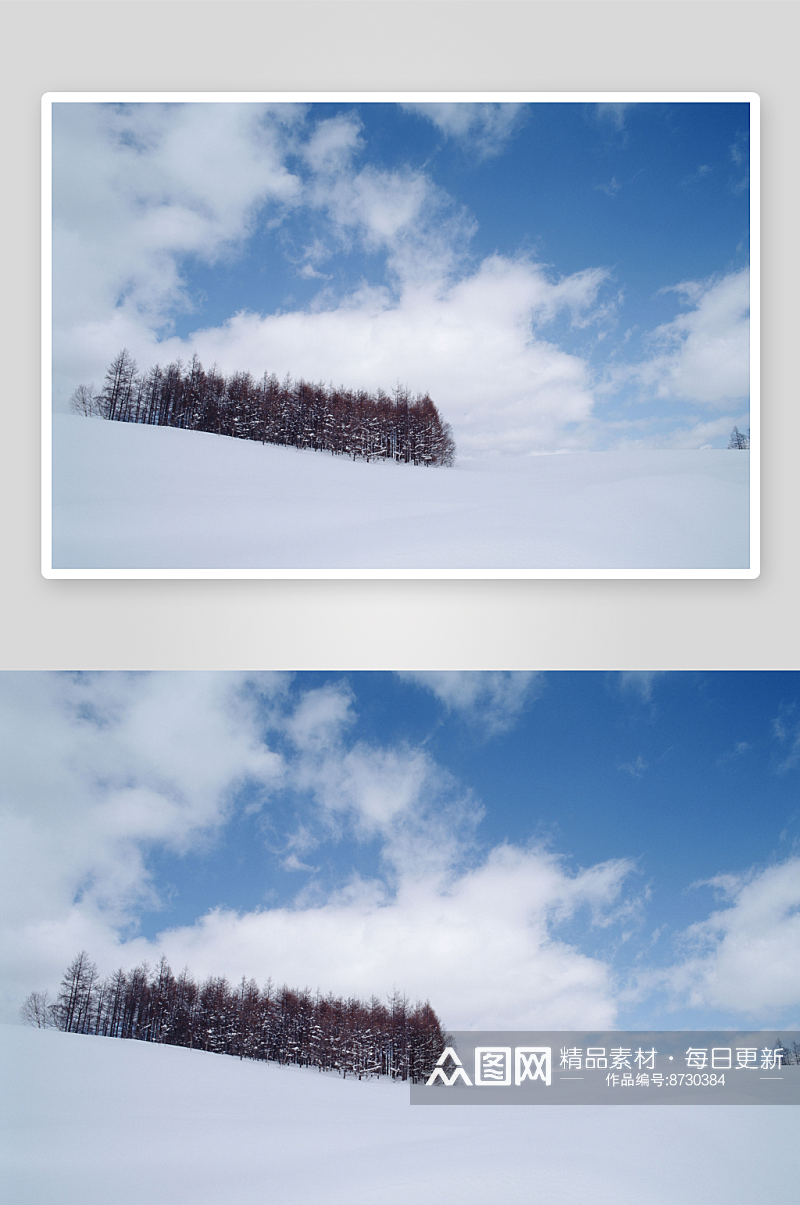 雪景风景画摄影图片素材