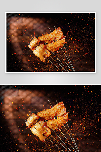 烧烤烤串摄影图片素材
