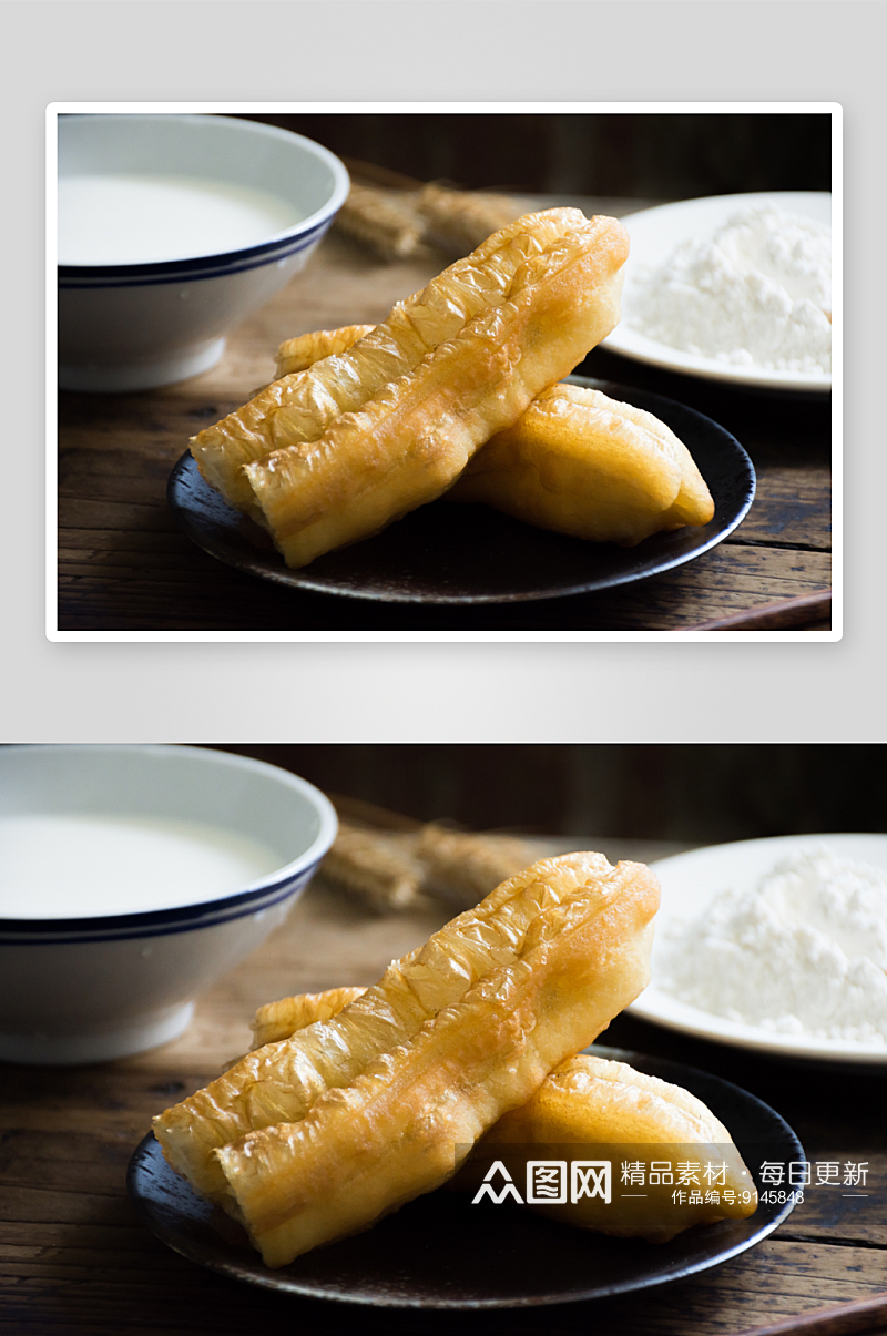 早餐豆浆油条摄影图片素材