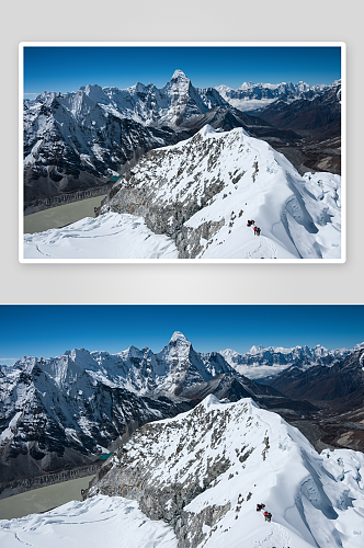 雪山雪景高清风景画