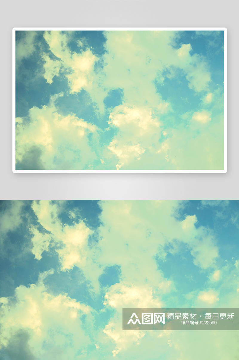 唯美天空云彩风景画图片素材