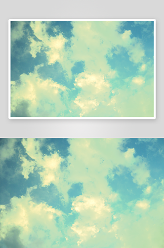 唯美天空云彩风景画图片