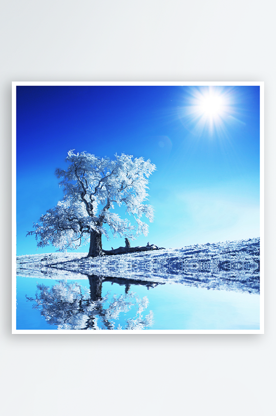 唯美风景画背景墙装饰画-众图网