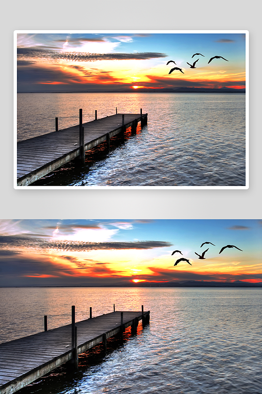 唯美风景画背景墙装饰画-众图网