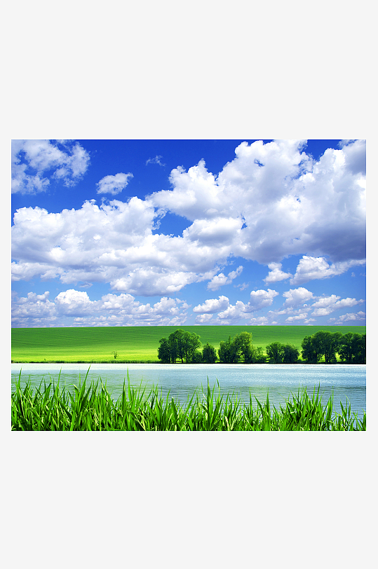 唯美风景画背景墙装饰画-众图网