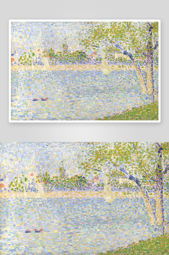 中式风景画背景墙装饰画-众图网