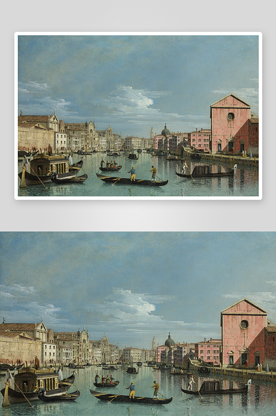 欧洲建筑风景画背景墙装饰画-众图网